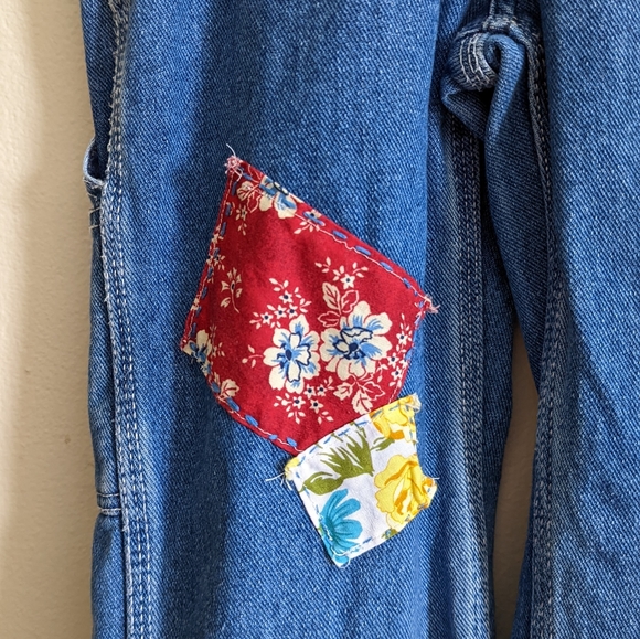 Dickies | Kids | Patched Denim Overalls - Picture 6 of 12